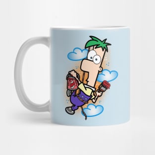 Ferb with paint Mug